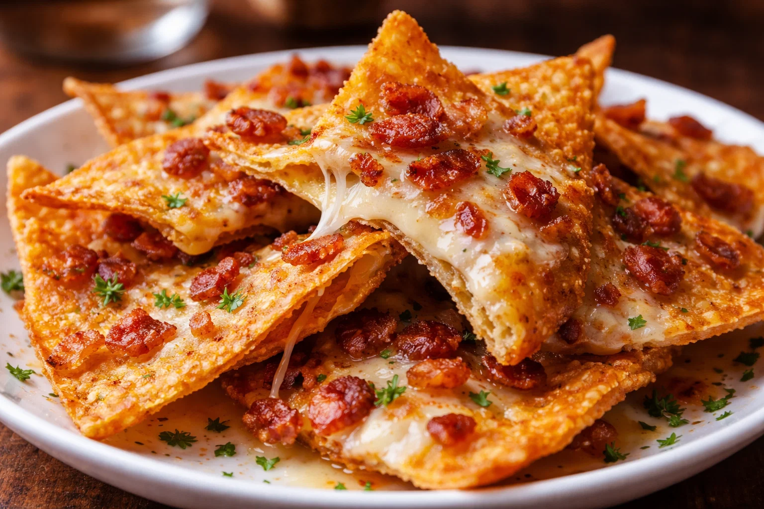 Cream Cheese  Bacon Stuffed Doritos