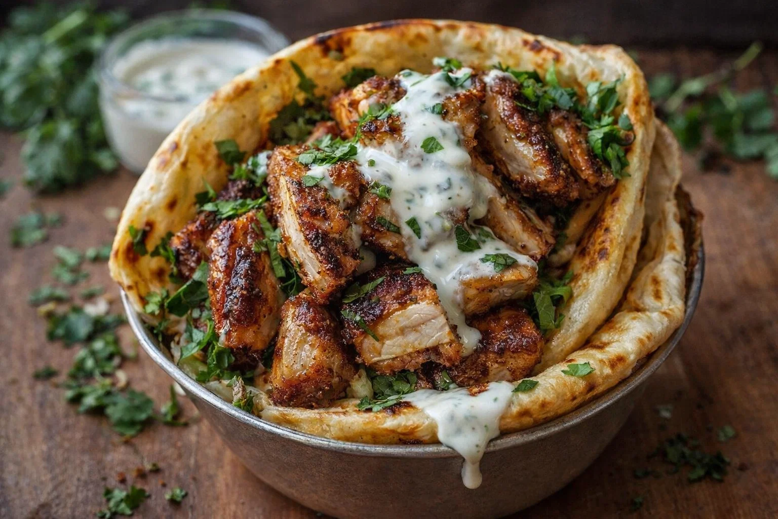 Chicken Shawarma with Garlic Sauce