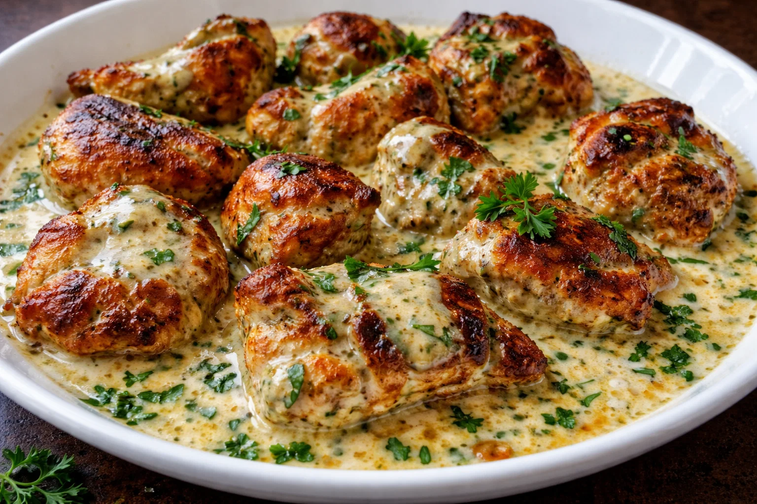 Turkish Chicken with Creamy White Sauce