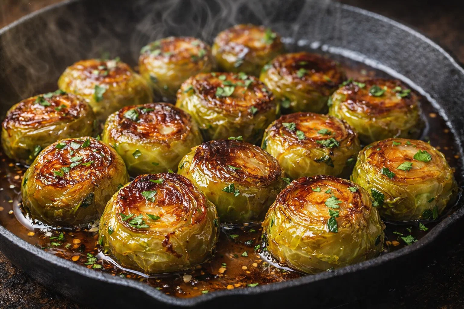 Roasted Brussels Sprouts with Maple Glaze