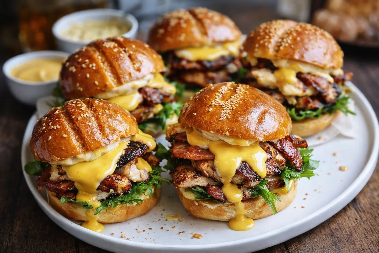 Irresistible Honey Mustard BLT Chicken Sliders
