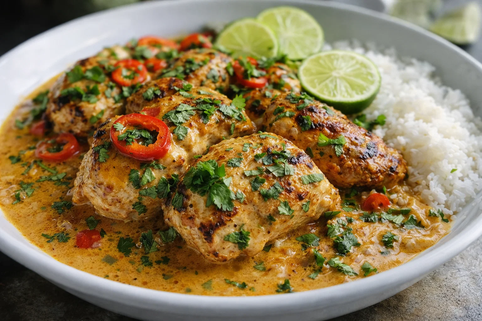 Spicy Brazilian Coconut Chicken