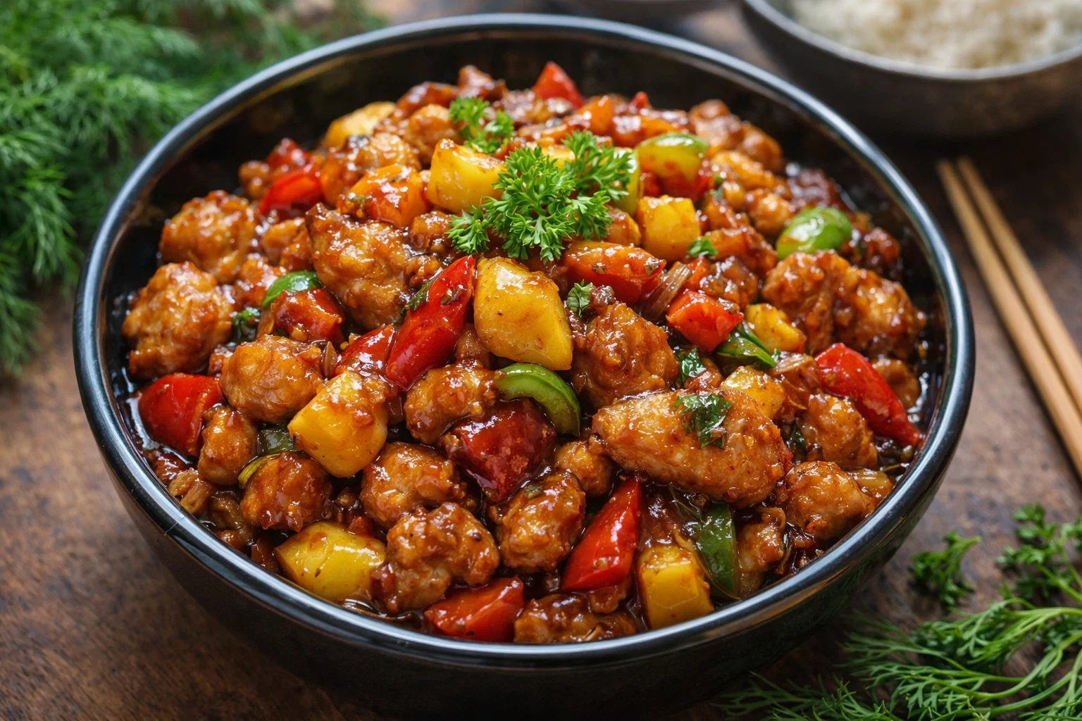 Chinese Style Mango Chicken Stir Fry