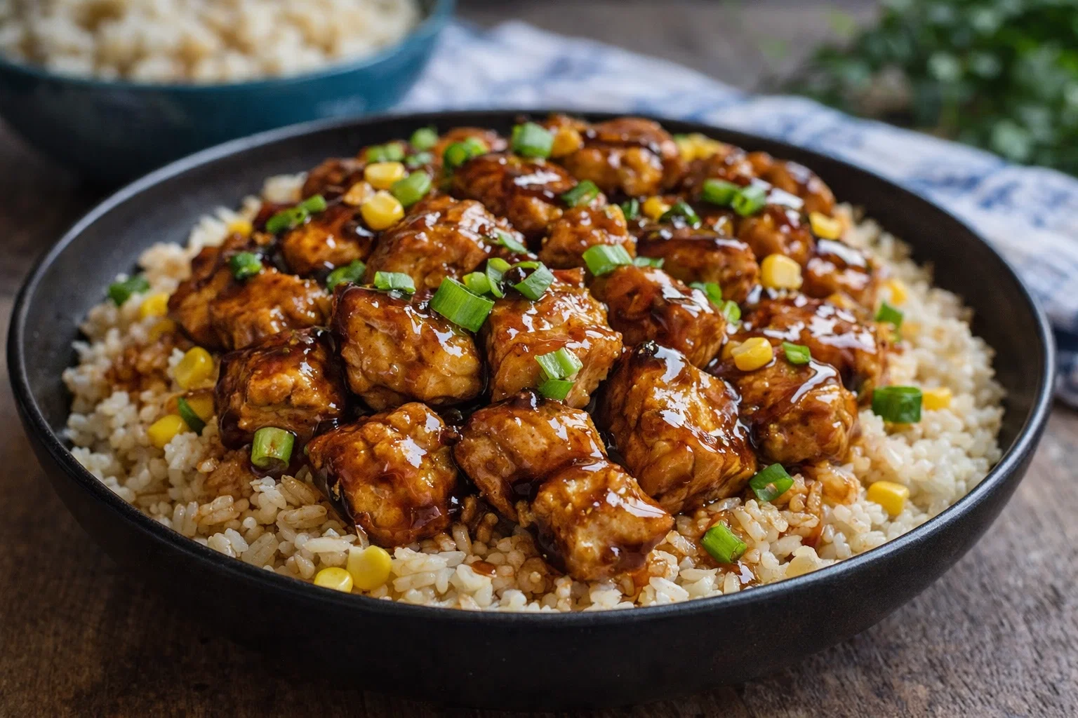 Honey BBQ Chicken Rice