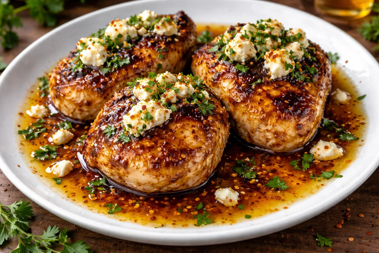 Hot Honey Feta Chicken