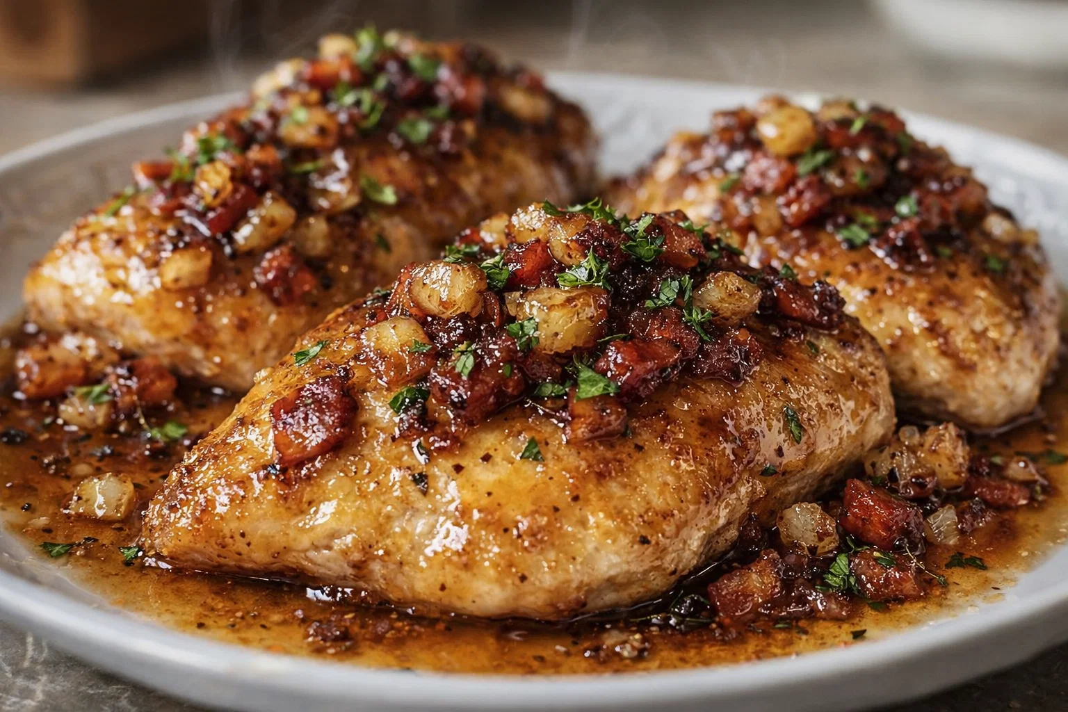 Maple Garlic Bacon Chicken